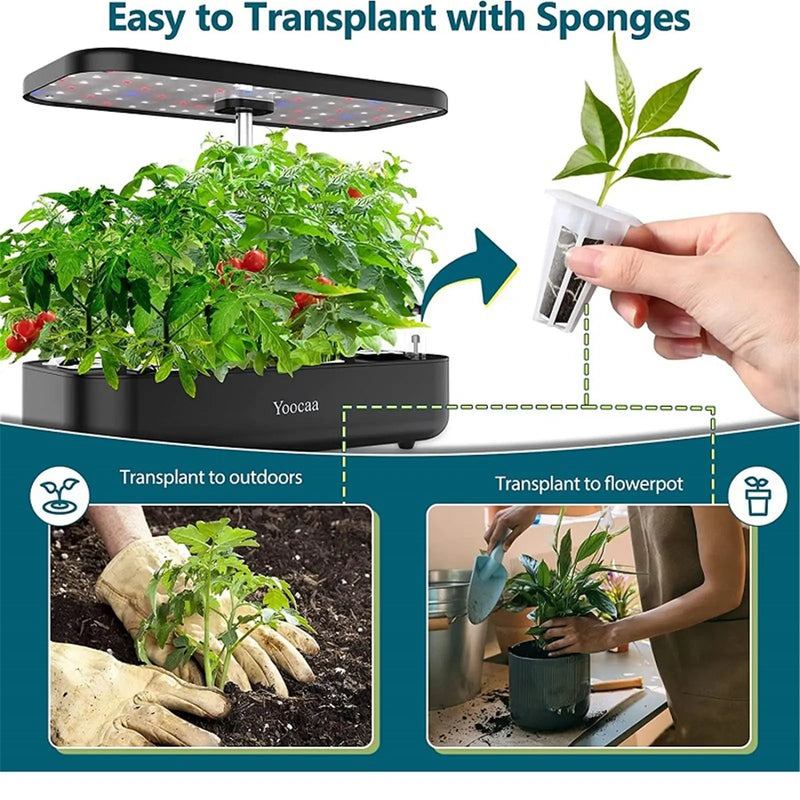 HydroLeaf Hydroponik Starter-Set 120-teilig | Mit Körbchen, Schwämmen & Abdeckungen | Für Indoor-Garten & Aufzucht