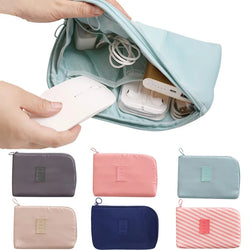 TechTasche Kabeltasche Wasserdicht | Elektronik-Organizer für Reisen | Kompakt & Robust | Nylon 23x15cm