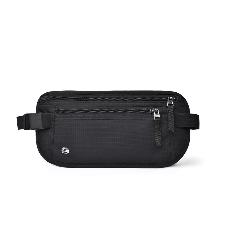SafeTraveler Bauchtasche | RFID-Schutz | Verstecktes Sicherheitsfach | Für Damen & Herren