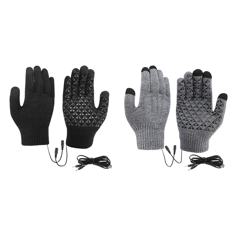 Beheizbare Handschuhe FROSTIQ | USB-Aufladung | Touchscreen & Rutschfest | Winter Thermo-Handschuhe für Outdoor & Radfahren