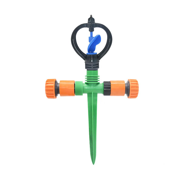Aqualino Gartensprinkler 360° drehbar | Automatische Bewässerung | Vortex-Düsen | 4–5 m Reichweite