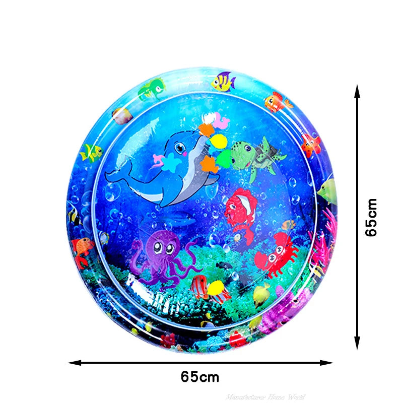 AquaPaws | Interaktive Wasserspielmatte für Katzen & Hunde | Kühlende Sommer-Spielmatte | Aufblasbar & Tragbar | 65 cm / 100 cm
