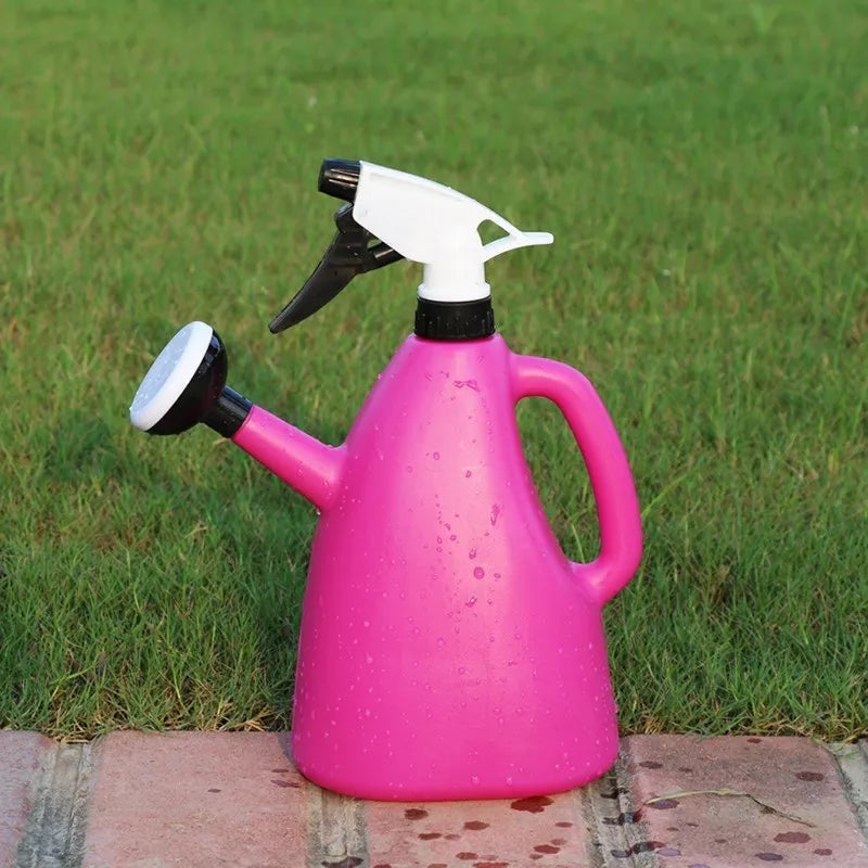 Pflanzensprüher FloroPress DuoJet | 1 L Gießkanne & Sprühflasche in Einem | Verstellbarer Wasserdruck | Für Zimmerpflanzen & Garten
