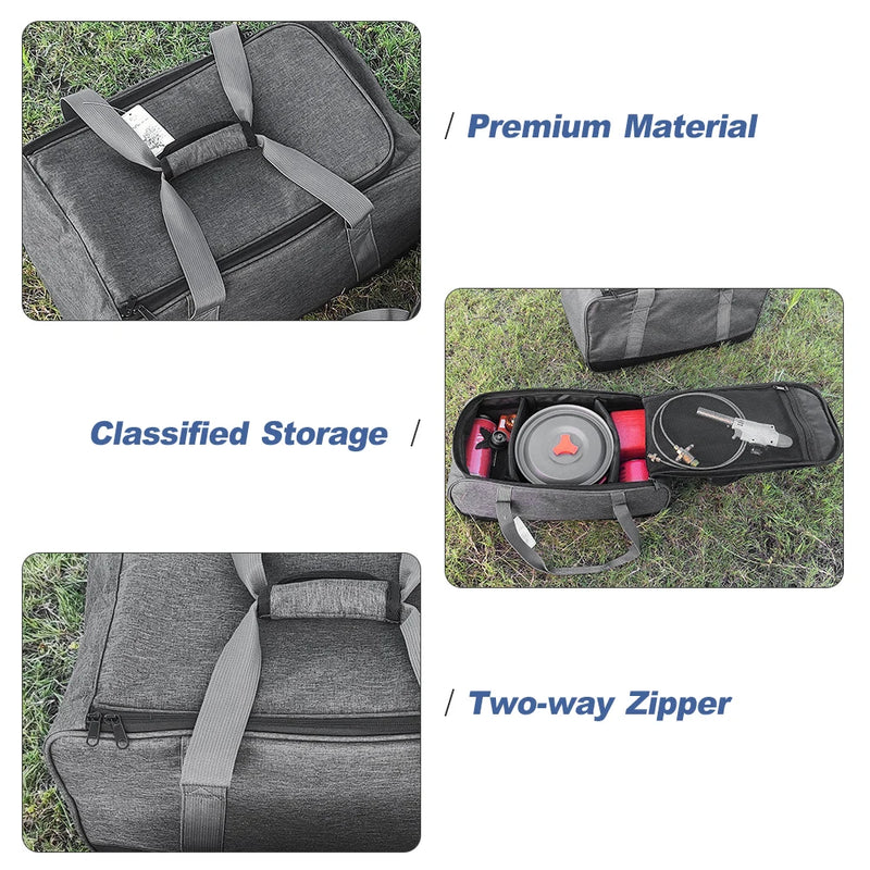 CAMPGEAR Küchen-Organizer Tasche | 33 L Volumen | Verstellbare Fächer | Robust & Wasserdicht