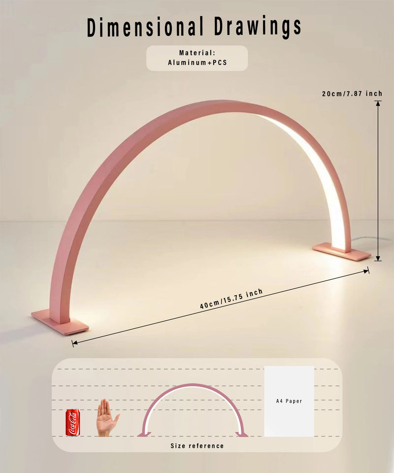 LUNAIL LED-Nagellampe | Halbmond-Design | USB | Für Nagelstudio & Zuhause