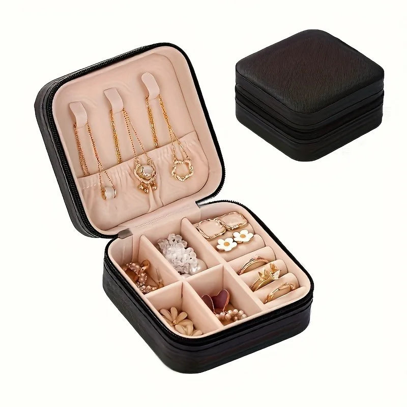Schmuckorganizer VOYELIA | Reiseetui für Schmuck | Kompakt & Stilvoll | PU-Leder