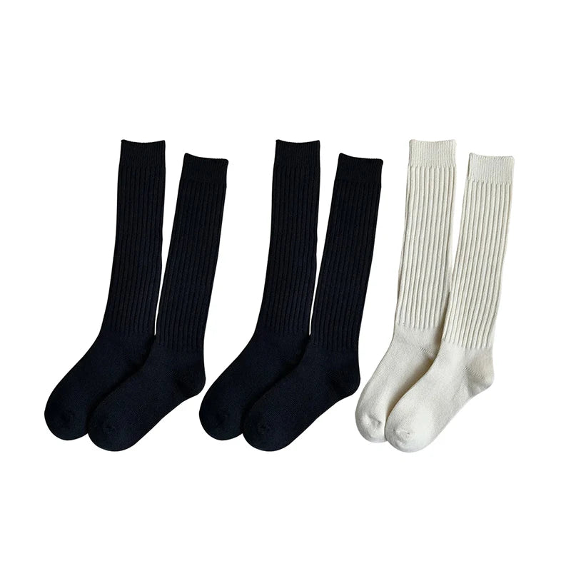 Wärmewolle Damen Wollsocken | Kniehoch | Herbst & Winter | Warm & Weich | Kaffee-Braun