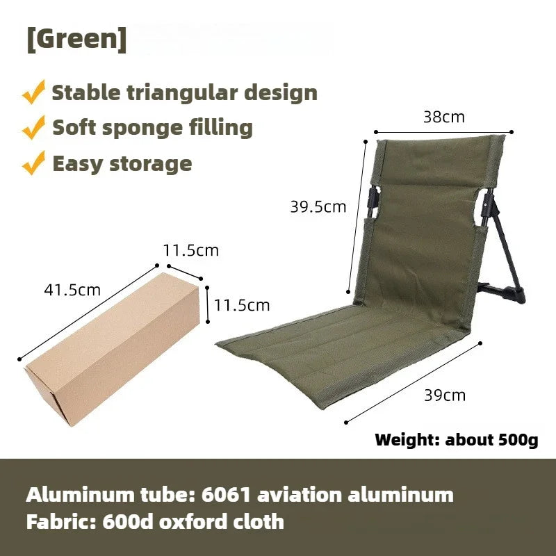 TREKASE Camping-Klappstuhl | Ultraleicht & wetterfest | Aluminiumrahmen | Gepolstert für extra Komfort | Schnell aufbaubar