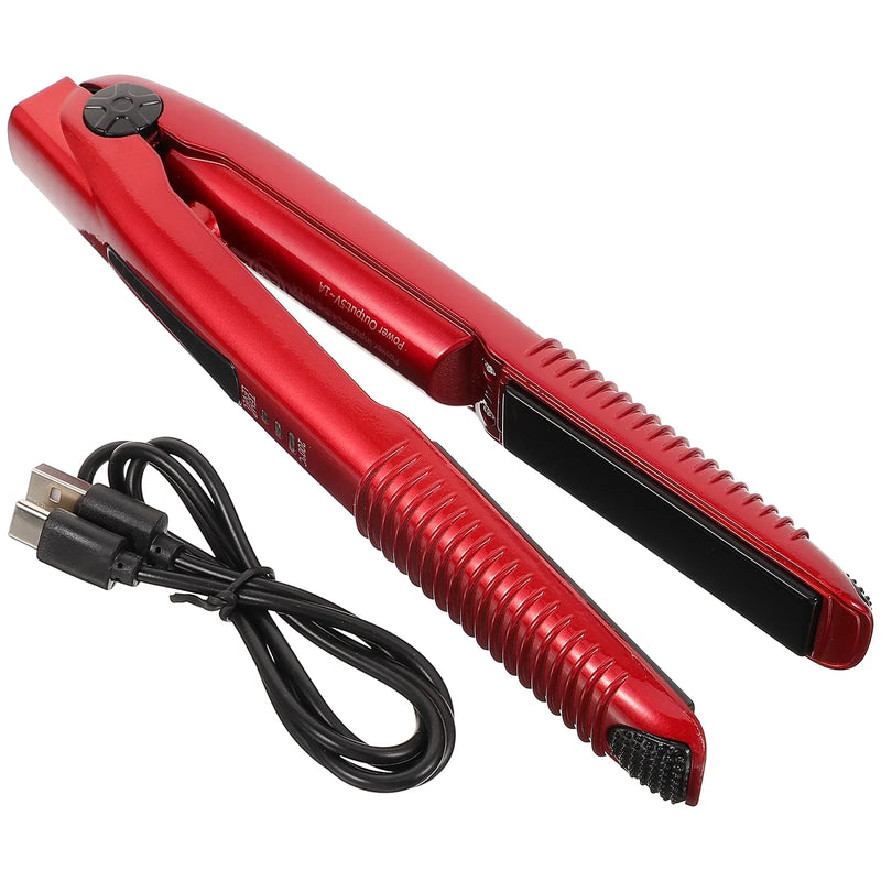 Mobiler Stylingstab STYLOVIA | 3-in-1 Glätten, Locken & Föhnen | USB-Aufladbar | 20×3,5×2,5 cm | Für Unterwegs & Zuhause