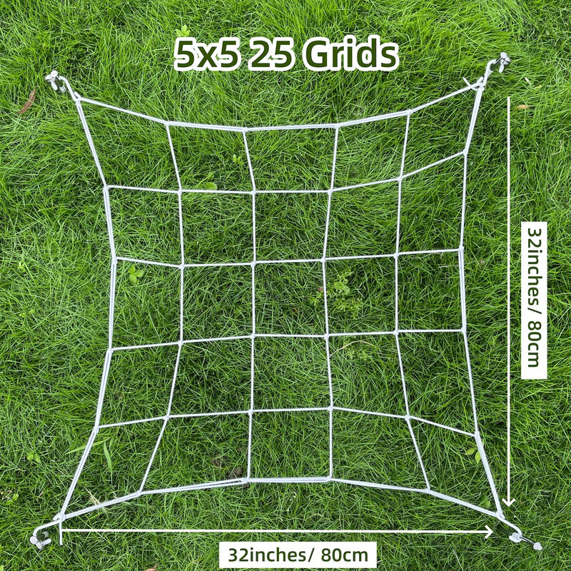 FlexiGrow Net | Elastisches Ranknetz mit Haken | 10 × 10 cm Maschen | Für Growbox, Pflanzen & Hydrokultur