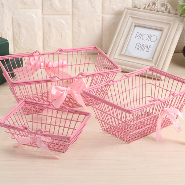 Deko-Metallkörbchen Roseliné CharmKorb | Aufbewahrungskorb in Pink | In 3 Größen (S/M/L) | Für Kosmetik, Schreibtisch & Kinderzimmer