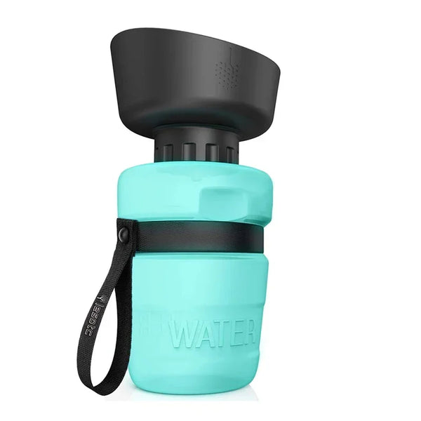 Hunde-Trinkflasche HydroPaws | 520 ml | Tragbar & Auslaufsicher | Mit Faltbarem Napf