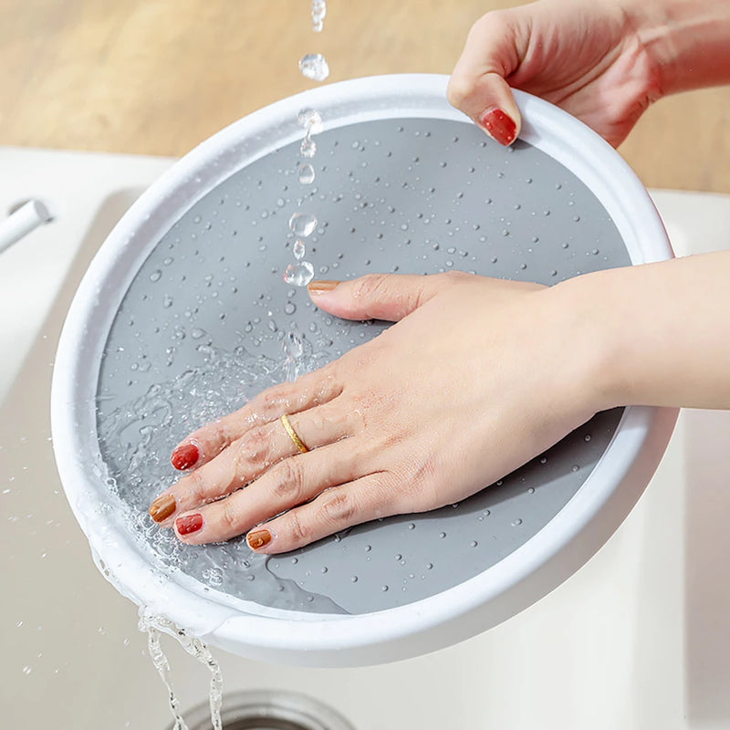 Drehregal Spinora | 2-stöckiges Rundregal mit Anti-Rutsch-Oberfläche | 360° Organizer für Küche & Vorratsschrank