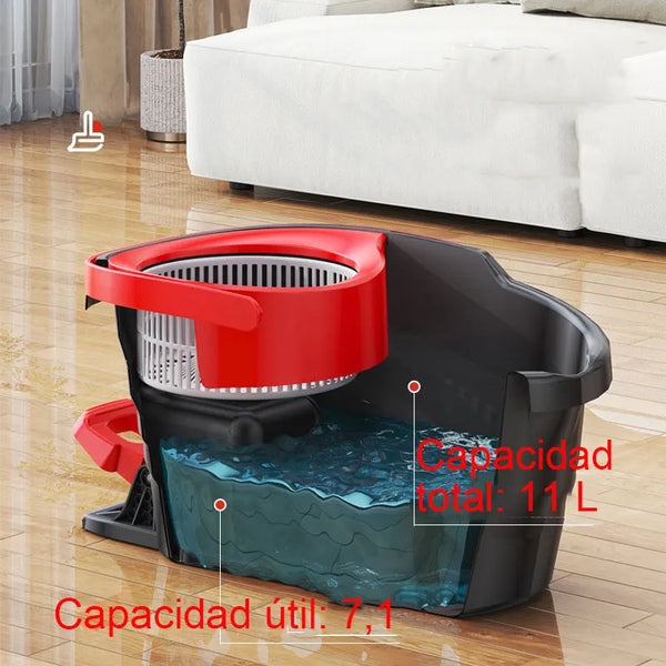 TwistPro Clean Mop Komplettes Mop-Set | Dreh-Twist-Design | Mit Easy-Start-Auswringsystem | Inklusive Eimer