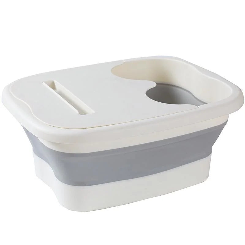 Solevia Faltbare Fußbadewanne mit Massagefunktion | Platzsparend & robust | Für Fußpflege, Pediküre & Entspannung zu Hause