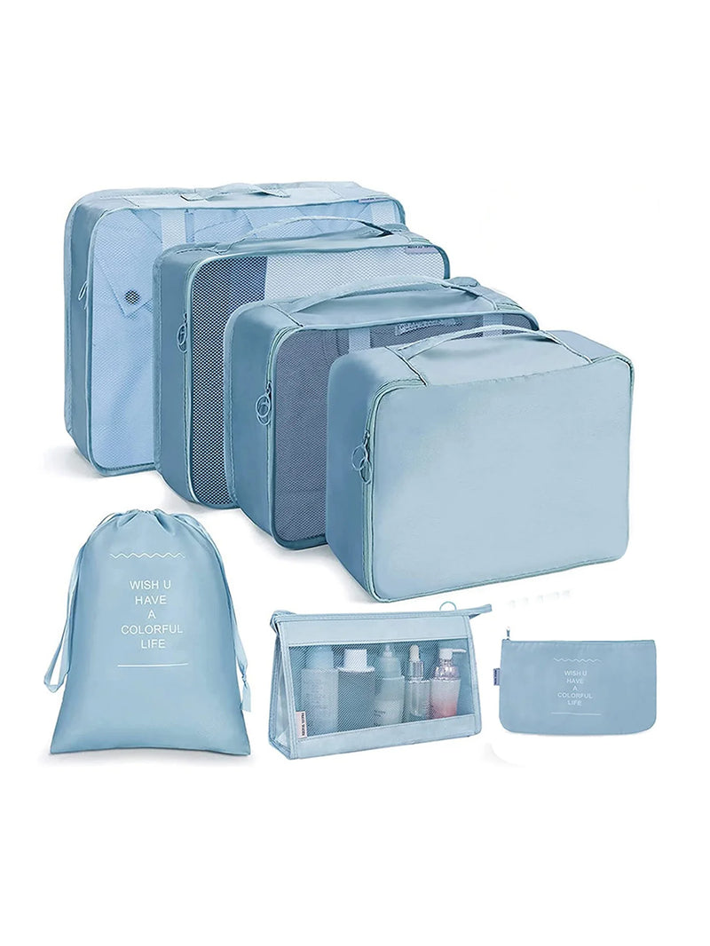PackWunder Reise-Organizer Set 7/8/9/10-teilig | Faltbare Koffer-Organizer | Für Kleidung, Schuhe & Accessoires