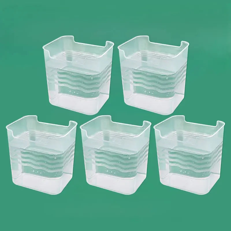 Frisquella Kühlschrank Aufbewahrungsbox 11,8×9,8×12 cm | Transparent & stapelbar | Für Obst, Gewürze & Frischeorganisation