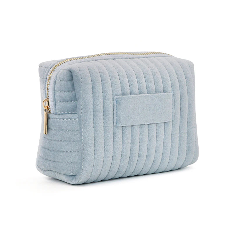 Puffina Gepolsterte Kosmetiktasche mit weiter Öffnung | Make-up-Tasche für Damen | Reise-Organizer für Kosmetik & Accessoires | Schminktäschchen aus Baumwolle