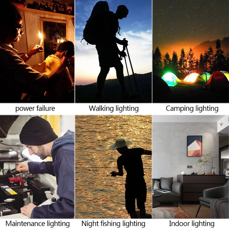 LumaTrail LED Campinglampe | Faltbar & Ultraleicht | 3 Leuchtmodi | Taschenlampe & Laterne in Einem