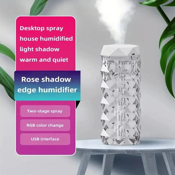Aromini Tragbarer Aroma Diffuser | 400 ml | Ultraschall-Luftbefeuchter | LED Stimmungslicht | USB-Betrieb