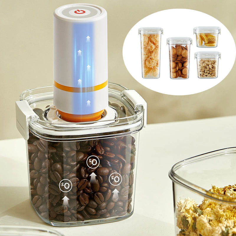 FreshLock Jar Vakuum-Frischhaltedose | Luftdichter Vorratsbehälter für Kaffee, Tee & Müsli | Feuchtigkeits- und Aromaschutz | Stapelbar