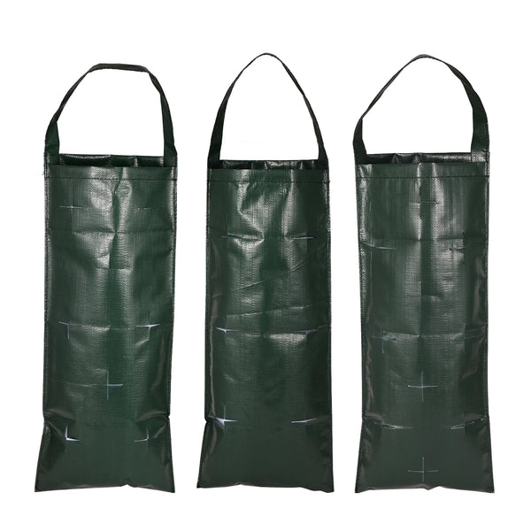 VertiBloom Wand-Pflanztasche für Erdbeeren & Kräuter | 6/8/10 Taschen | Vertikaler Garten Pflanzsack aus PE für Innen & Außen
