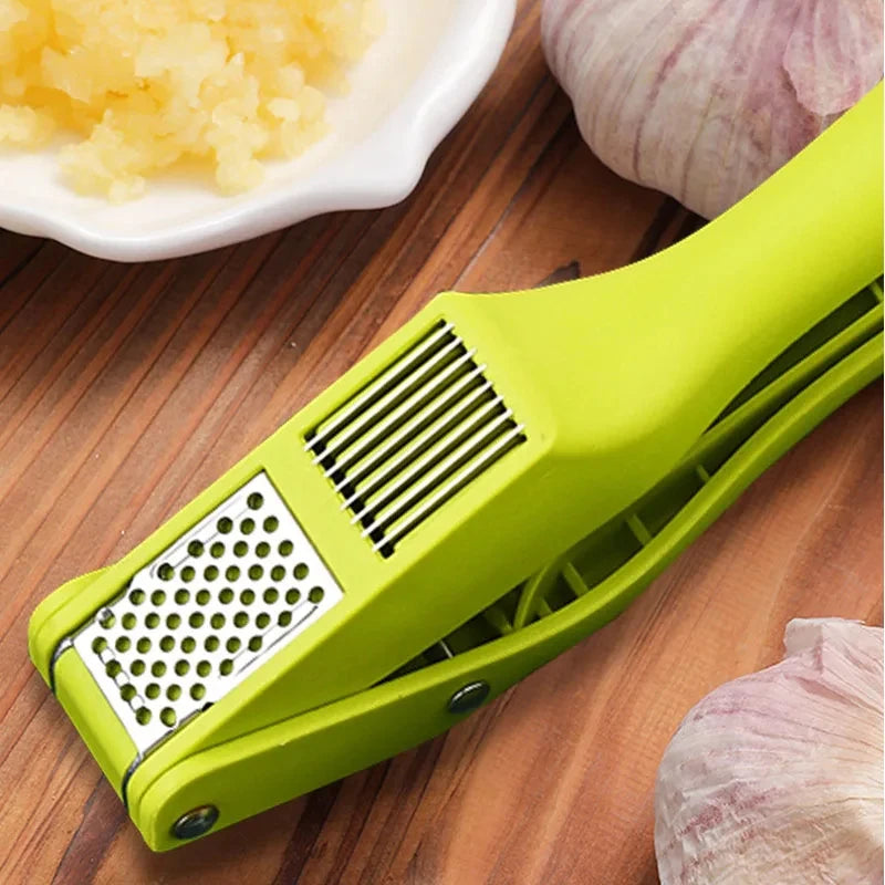 Knoblauchpresse DuoCrush | 2-in-1 Funktion | Edelstahl & rutschfester Griff | 19×3,8×7,8 cm