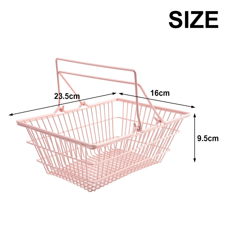 Deko-Metallkörbchen Roseliné CharmKorb | Aufbewahrungskorb in Pink | In 3 Größen (S/M/L) | Für Kosmetik, Schreibtisch & Kinderzimmer