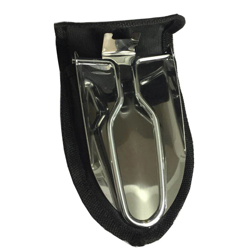 Klappspaten Terraxo Mini | Edelstahl | Faltbar & Ultrakompakt | Für Garten & Outdoor | Inkl. Tasche