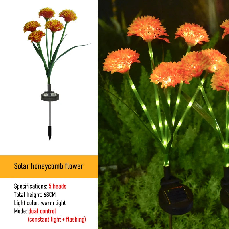 Solar Gartenleuchten PapillonGlow | 6 Schmetterlings-Blütenköpfe | Intelligente Lichtsteuerung | Deko-Solarleuchten für Außenbereiche