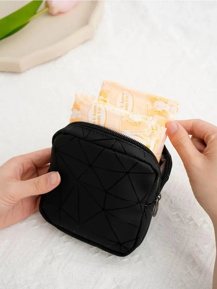 Wasserdichte Aufbewahrungstasche Luniva Pocket | PU-Leder | Für Schmuck, Hygieneartikel & Alltag | Kompakt & Stylisch | 13×4×13 cm