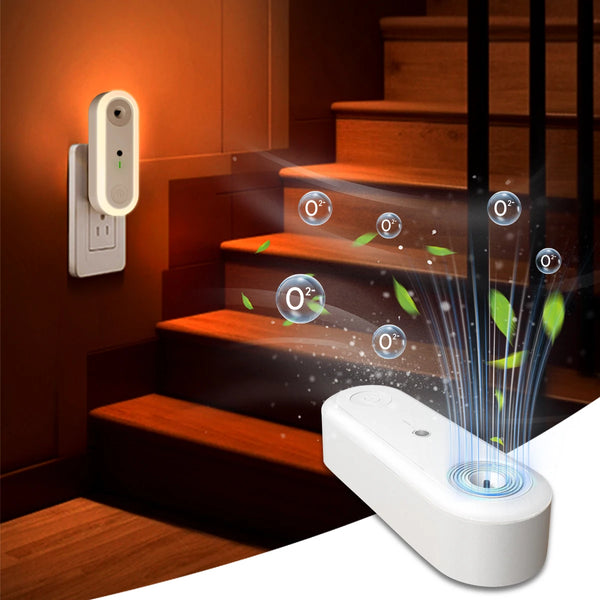 Luftreiniger & Nachtlicht Aeroluna | Ionentechnologie ohne Filter | Für Schlafzimmer, Küche & Büro | Kompakt & Leise