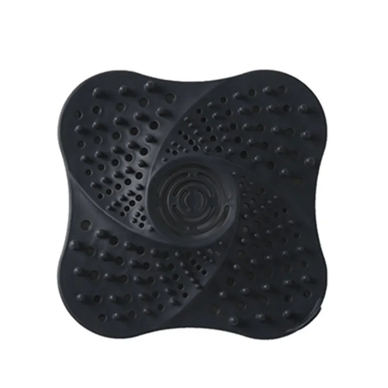 Haarsieb DrainShield SoftCatch | Abfluss-Stopp für Dusche, Waschbecken & Badewanne | Silikon-Haarfänger mit Saugfuß | 13×13 cm