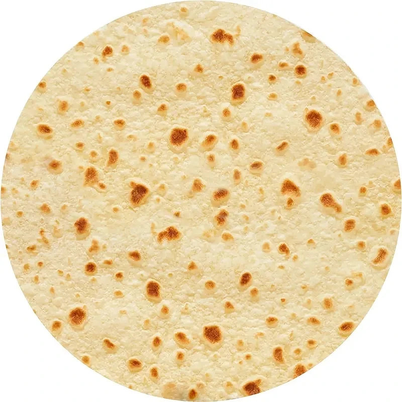 CosyTilla Flanell-Decke | Weiche & Warme Tortilla-Design-Decke für Sofa, Bett, Büro, Camping & Reisen