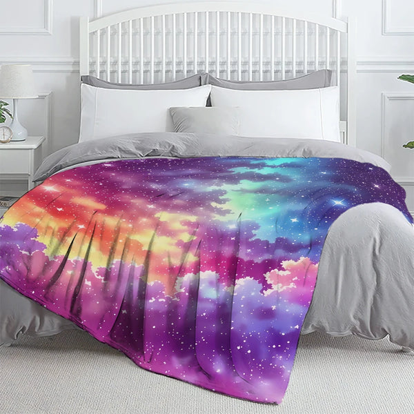 Sternenhimmel-Decke CosmoDream | 3D-Design | Weiches Flanell | Für Sofa, Bett & Reisen