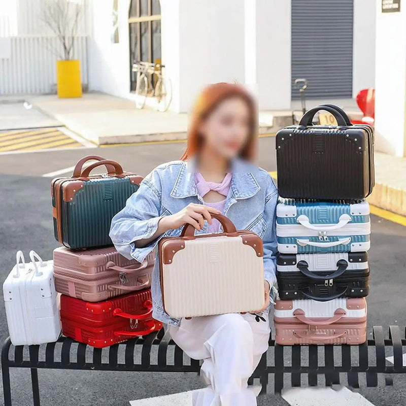 Travellia Mini-Kosmetikkoffer | Kompakt & Stylisch | Hartschale aus ABS+PC | Ideal für Reisen & Make-up