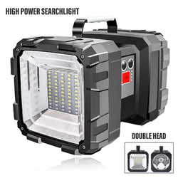 LED Akku-Strahler DualonX Pro | 40 W | Doppellampe mit 7 Lichtmodi | Wiederaufladbar & wasserdicht IP64 | Powerbank-Funktion