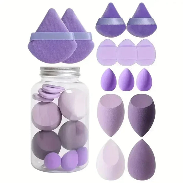 Make-up Schwämmchen Set SoftBlend | 12/14-teilig | Beauty-Eier & Puderpuffs | Für Foundation, Concealer & Puder