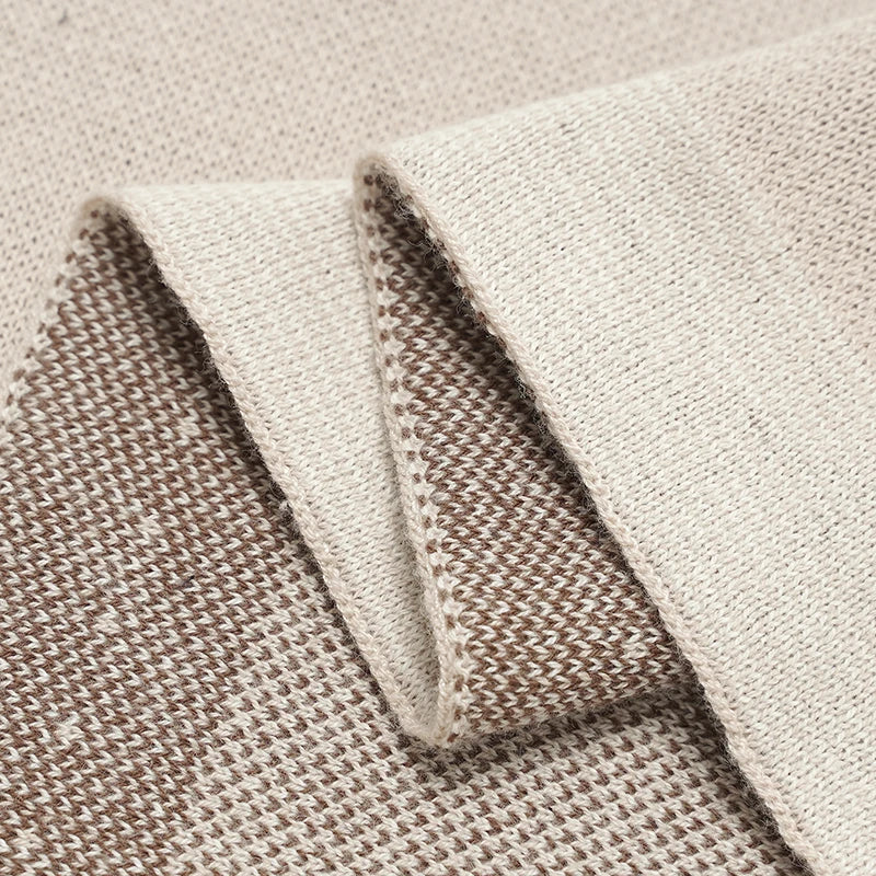 Lambina | Babydecke aus Baumwollmischung | Gestrickt | 90×70 cm | Weich & Atmungsaktiv