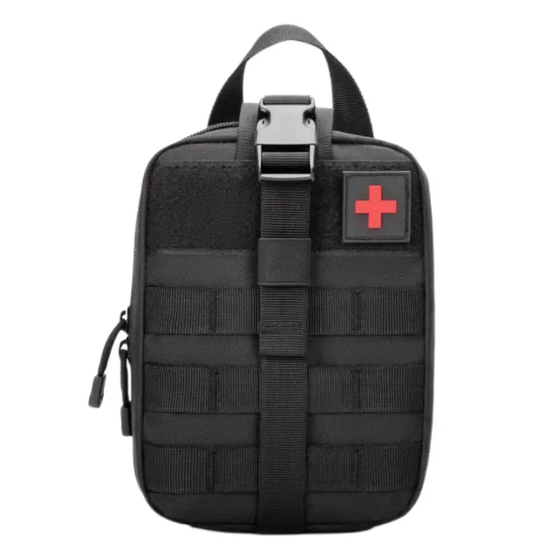 RescuePro Gear Taktische Erste-Hilfe-Tasche | Outdoor Survival & Notfall-Set | MOLLE-kompatibel | Größe L: 15 × 11 × 21 cm