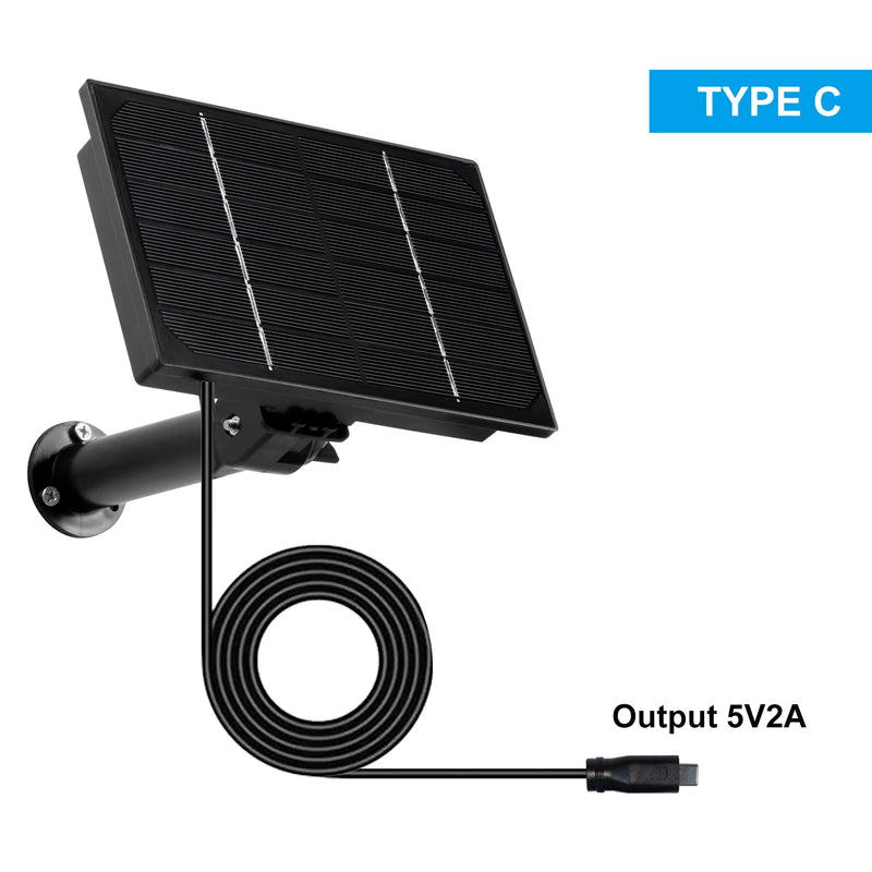 Solatrix 4W Solarpanel Ladegerät für Außenbereich | IP66 Wasserdicht | Mit USB/Type-C/DC Anschlüssen & Timer-Funktion | Für 6×18650 Batterien (nicht enthalten)