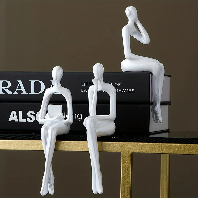 Skulptur FormaLuxe | Abstraktes Design | Moderne Wohn- & Bürodeko | Weiß