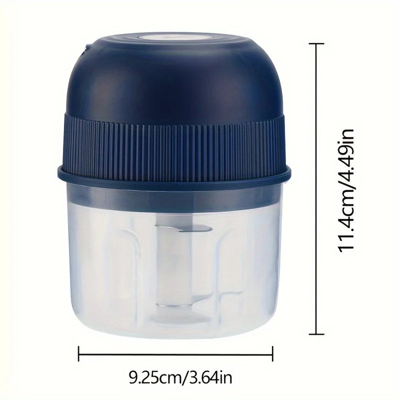 Mini Elektrischer Zerkleinerer | 250 ml | USB-aufladbar | Knoblauch-, Gemüse- & Fleischhacker