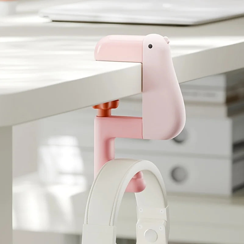 Taschenhaken QuackHook | Enten-Design Haken für Tischkante | Kein Bohren | Platzsparende Aufhängung für Tasche & Rucksack