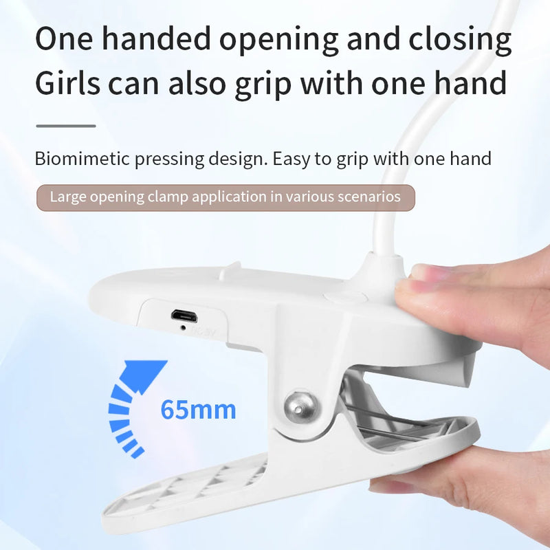 FlexiRead LED Tischlampe | USB Wiederaufladbar & Faltbar | Augen­schonend & Dimmbar | 39 cm