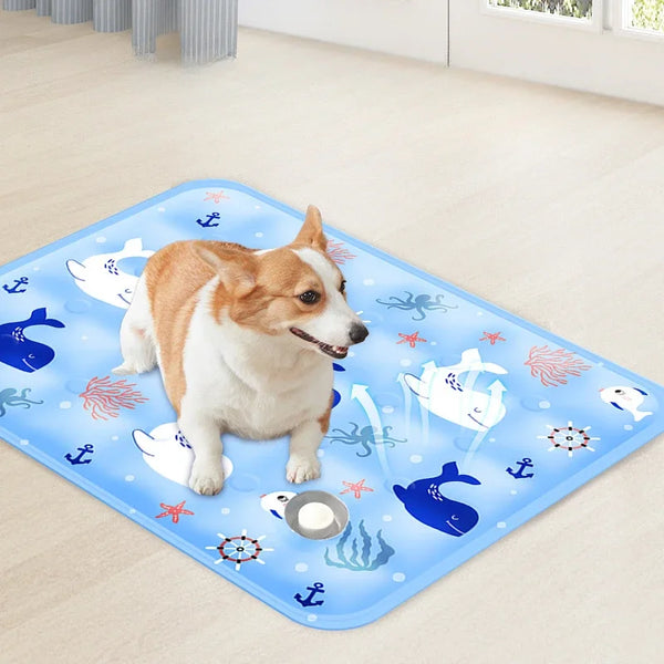 FrostiPet Kühlmatte für Hunde & Katzen | Wasserbefüllt | Extra Groß & Wiederverwendbar | Für Sommer & Sofa