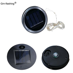 LumiDeck Solar-Deckel Lichterkette | Wasserdicht & Lichtgesteuert | Für Glasdeko & Gartenbeleuchtung