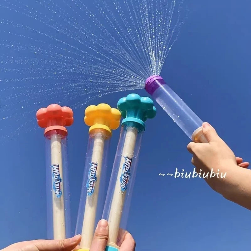 AquaZooka Feuerwerk Wasser-Spritzspielzeug | Rückzieh-Wasserpistole mit Fontäneneffekt | Für Garten, Pool & Sommeraktivitäten