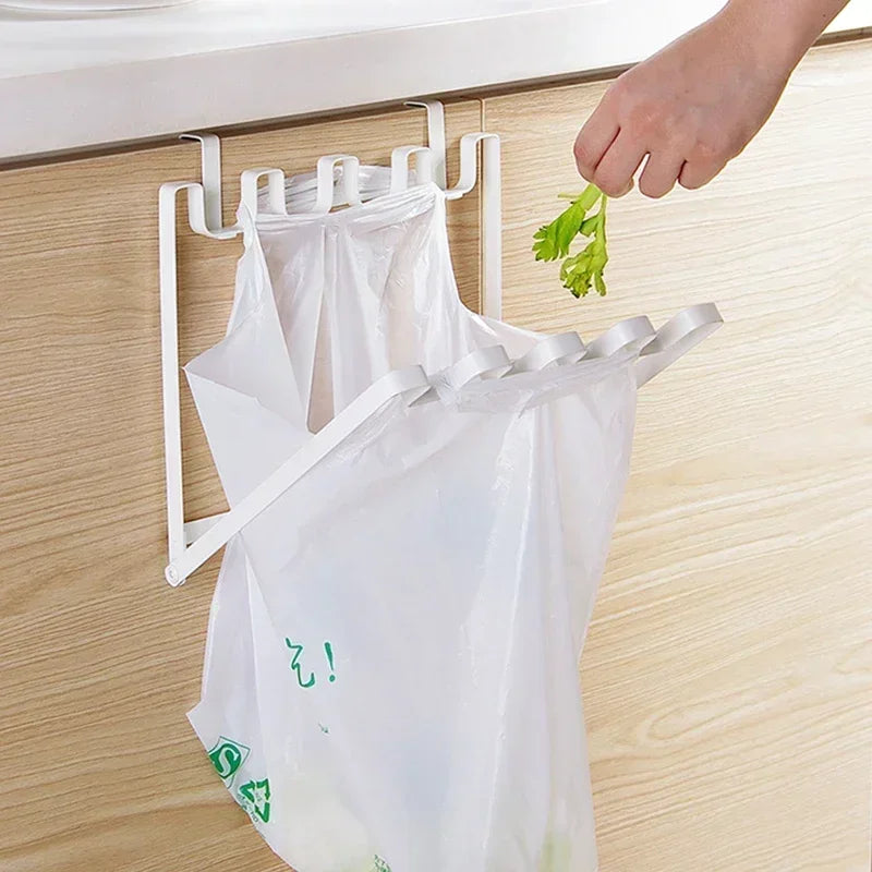 CleanFold Faltbarer Müllbeutelhalter | Über-Tür Design | Platzsparend & Praktisch | Küche