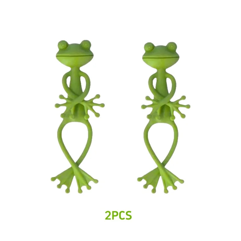FrogClip Garden | Pflanzenhalter in Froschform | 13,5 × 6 cm | Für Garten & Topfpflanzen | 1–5 Stück
